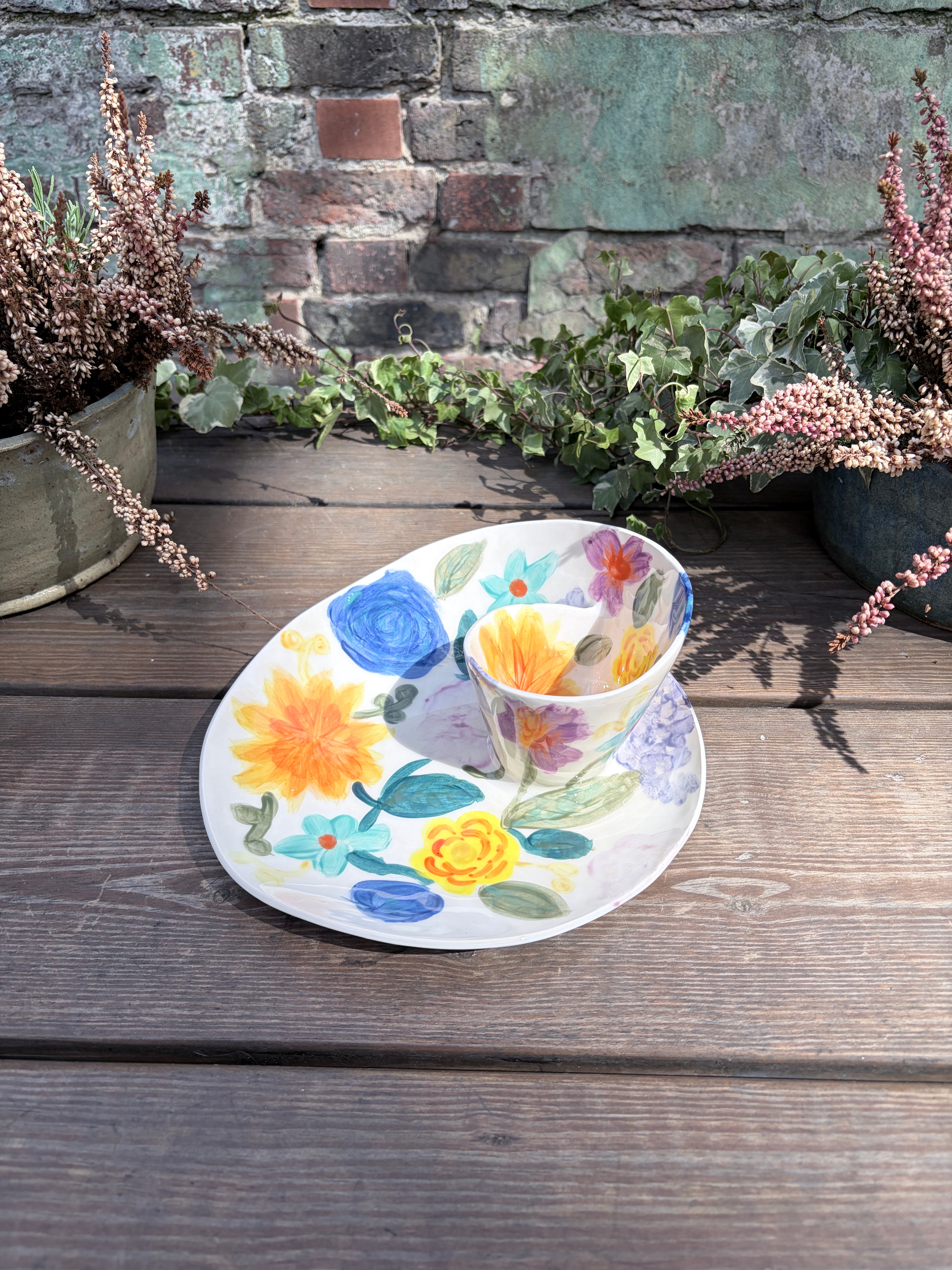 #05 Medium Flower Power Swirl Bowl (Copy)