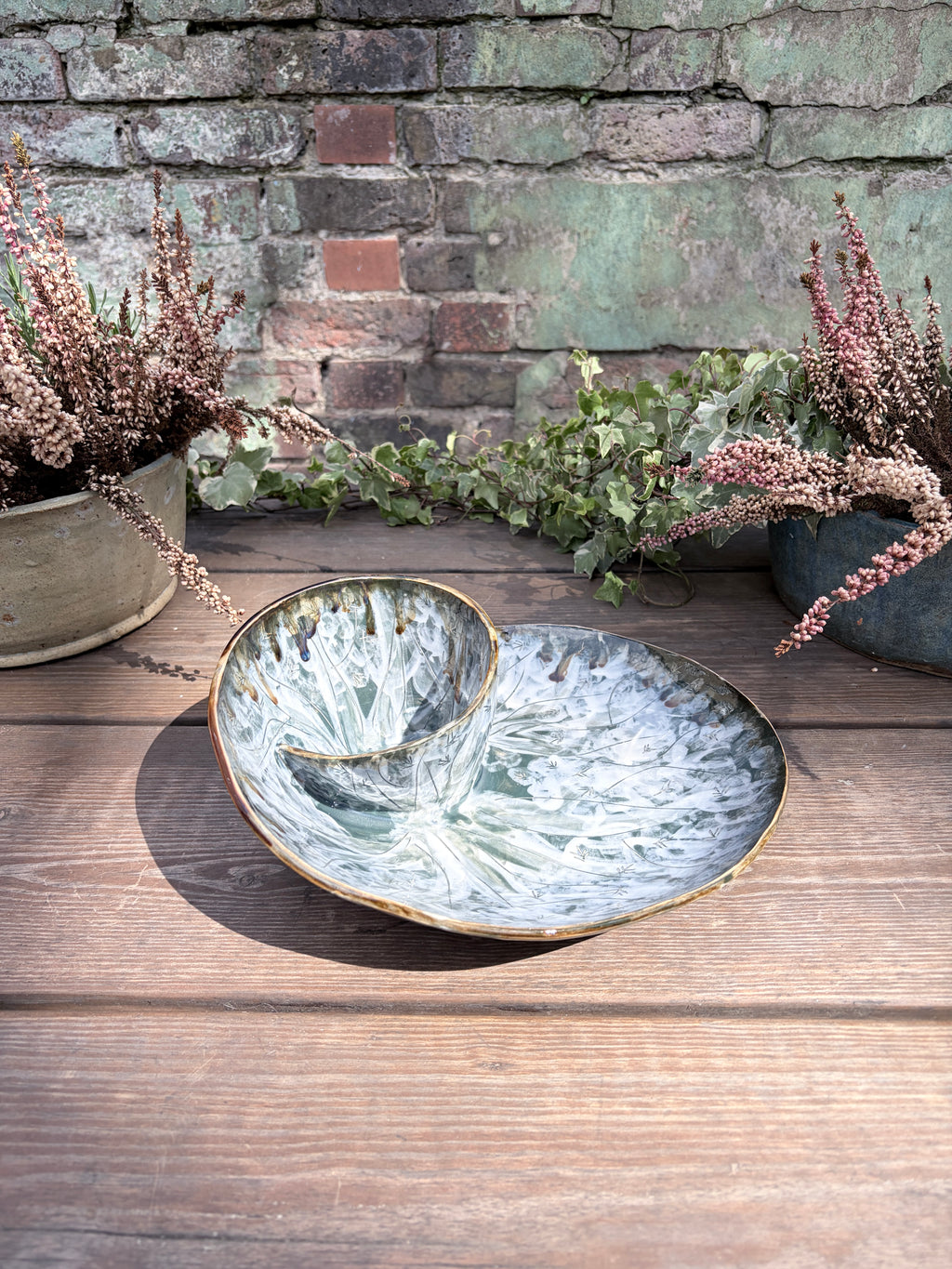 #02 Extra Large Forest Swirl Bowl