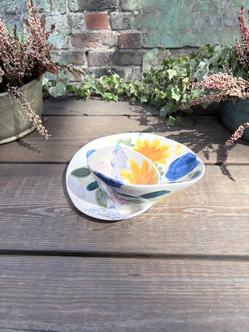 #05 Medium Flower Power Swirl Bowl (Copy)