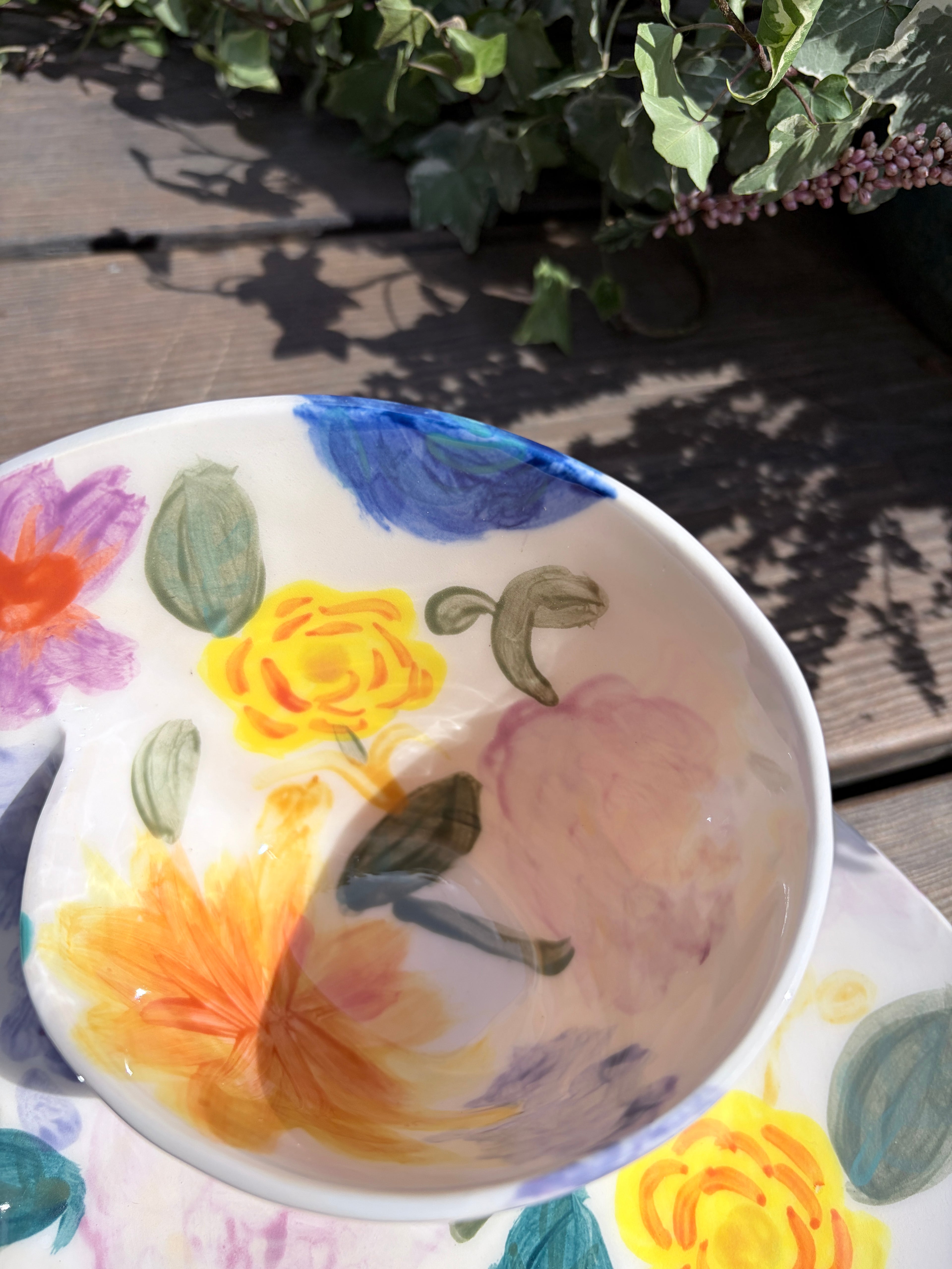 #05 Medium Flower Power Swirl Bowl (Copy)