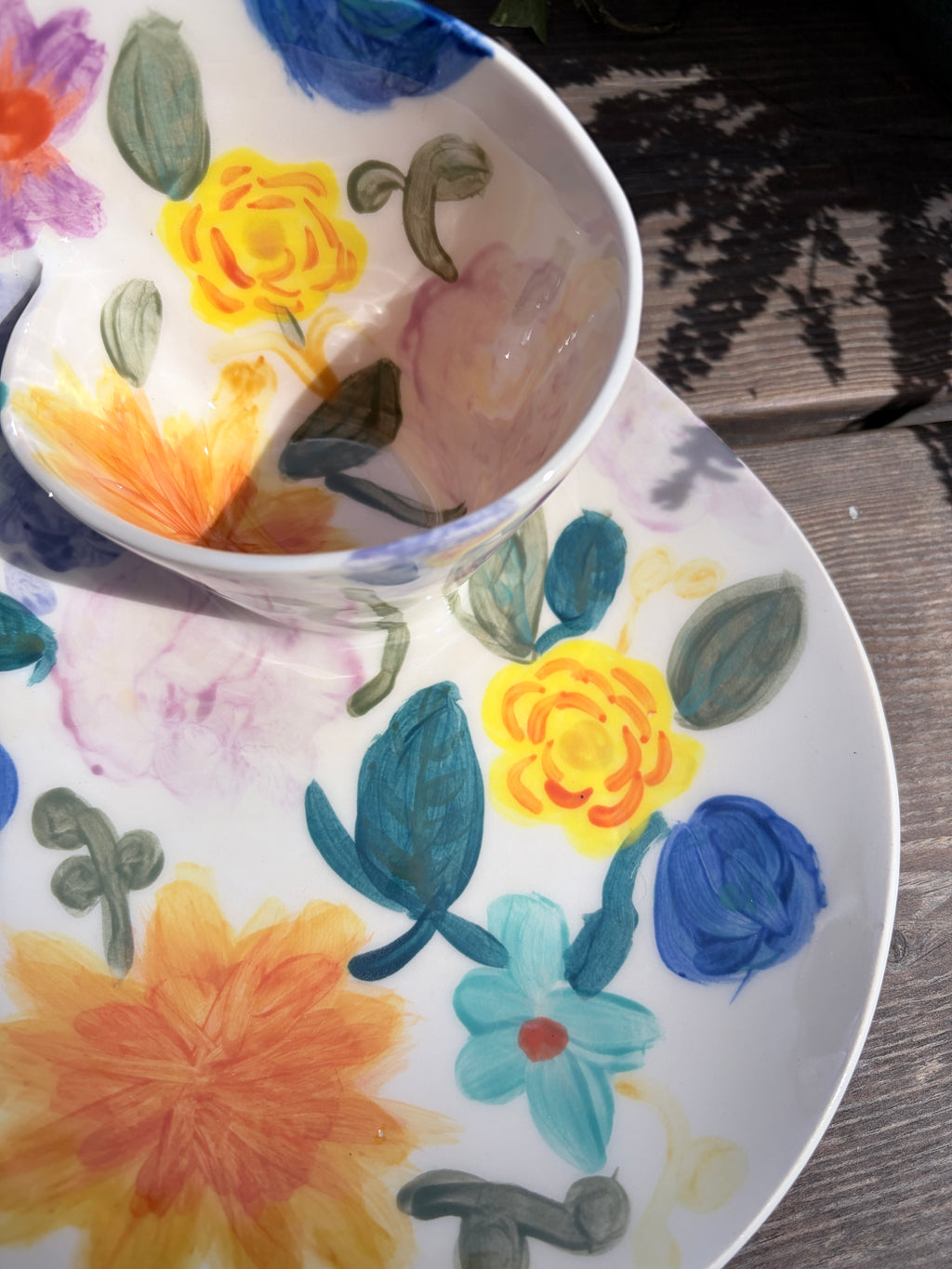 #05 Medium Flower Power Swirl Bowl (Copy)