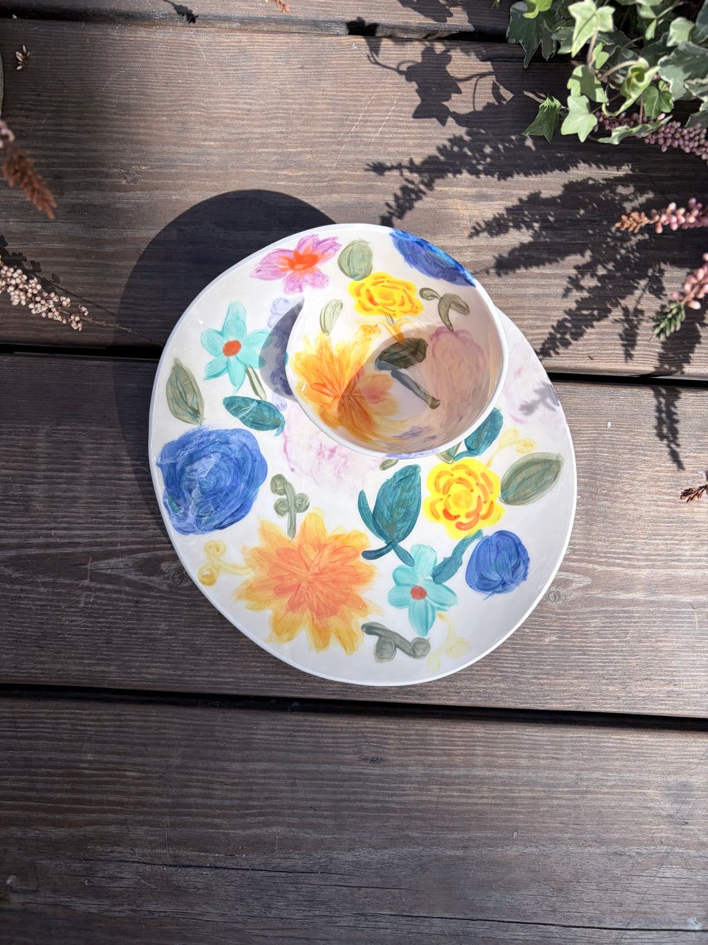#05 Medium Flower Power Swirl Bowl (Copy)