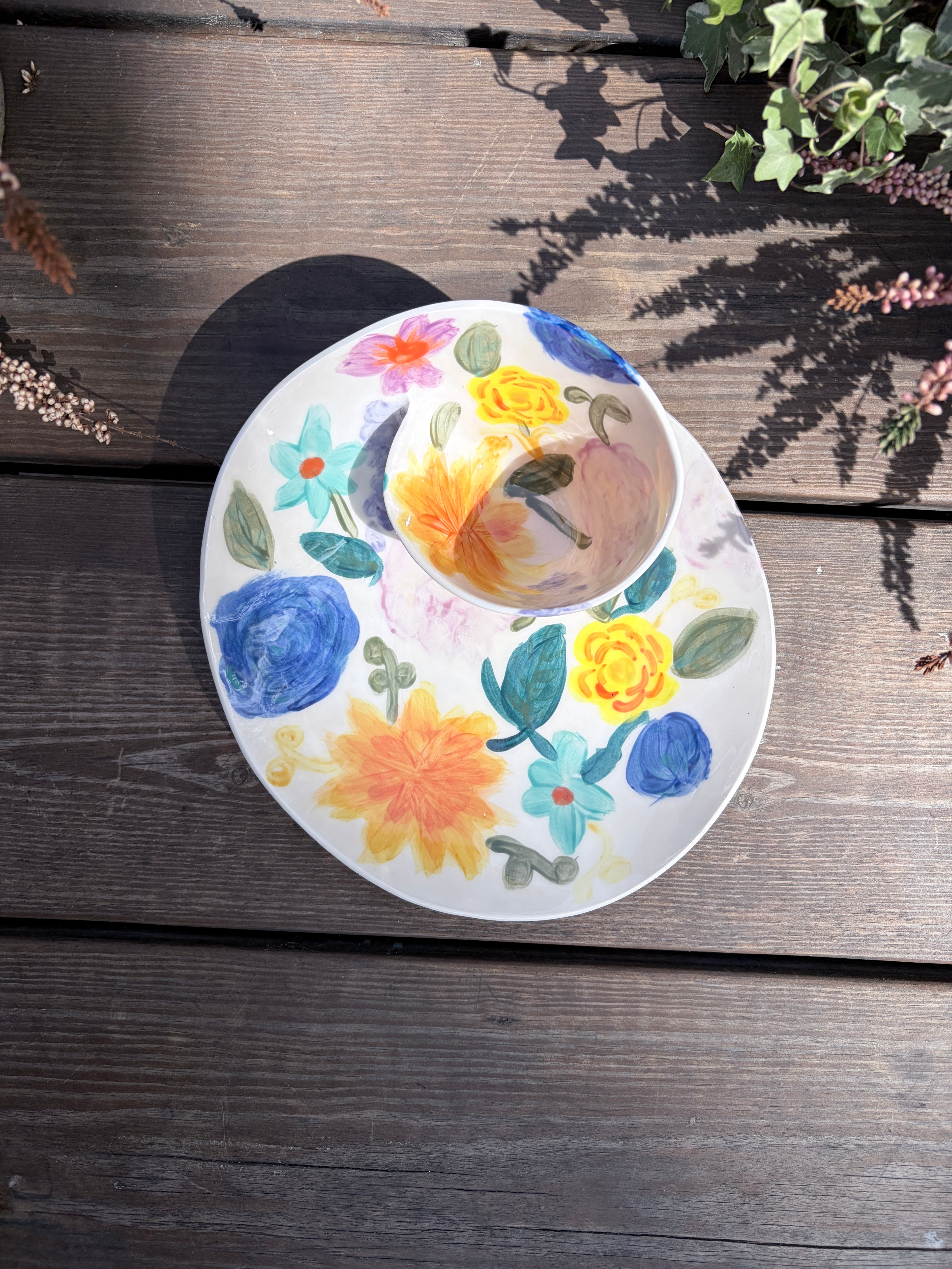 #05 Medium Flower Power Swirl Bowl (Copy)