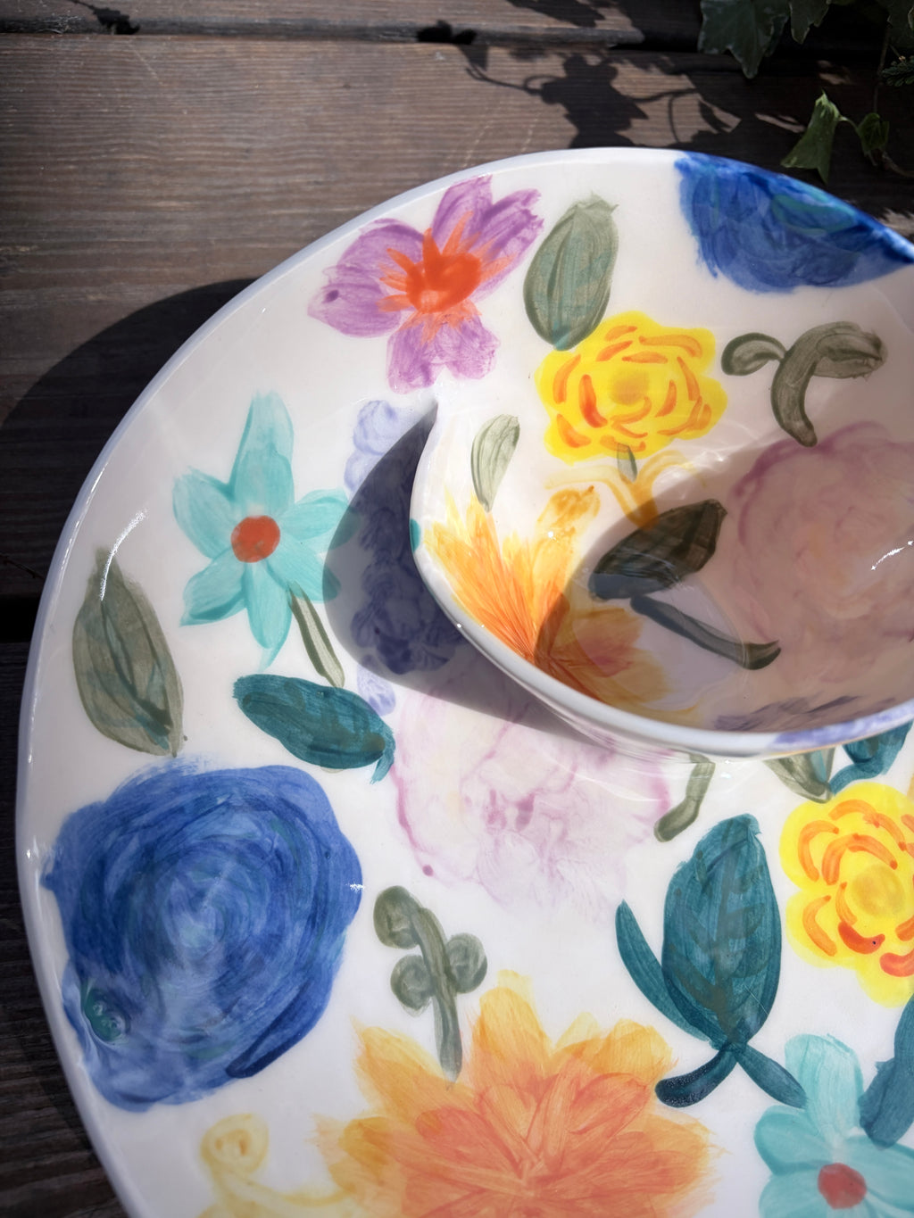 #05 Medium Flower Power Swirl Bowl (Copy)