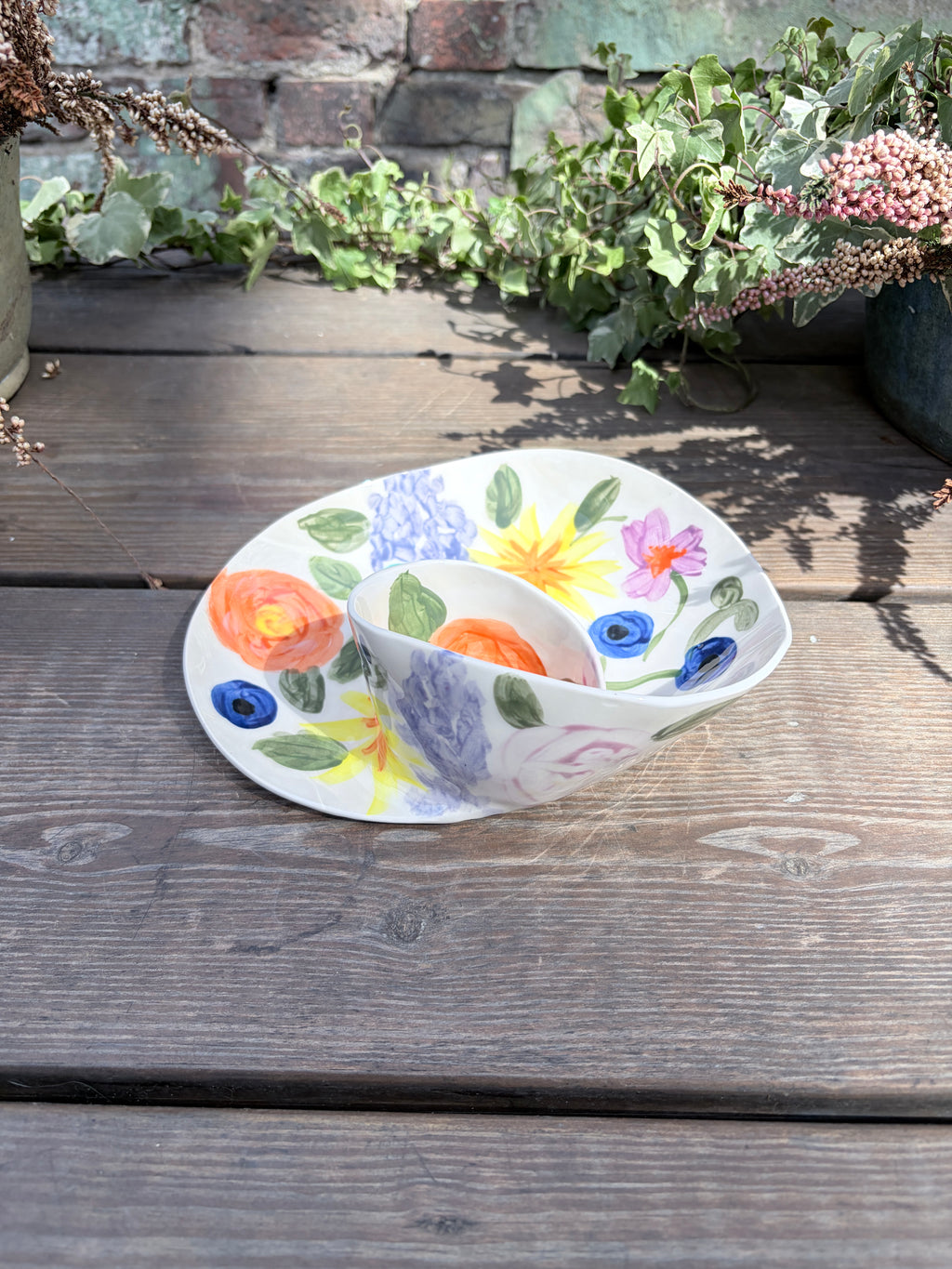 #05 Small Flower Power Swirl Bowl