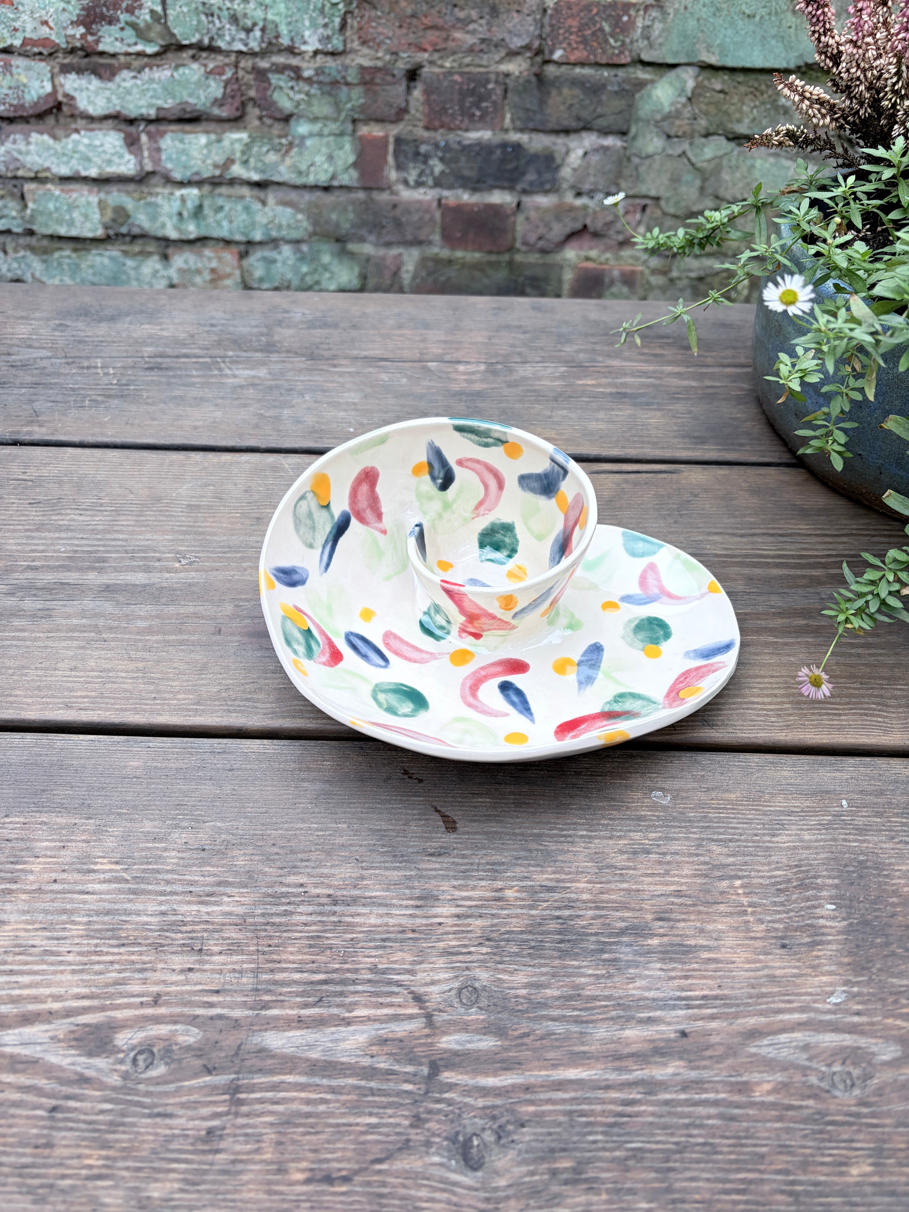 #1 Small Painted Swirl Bowl