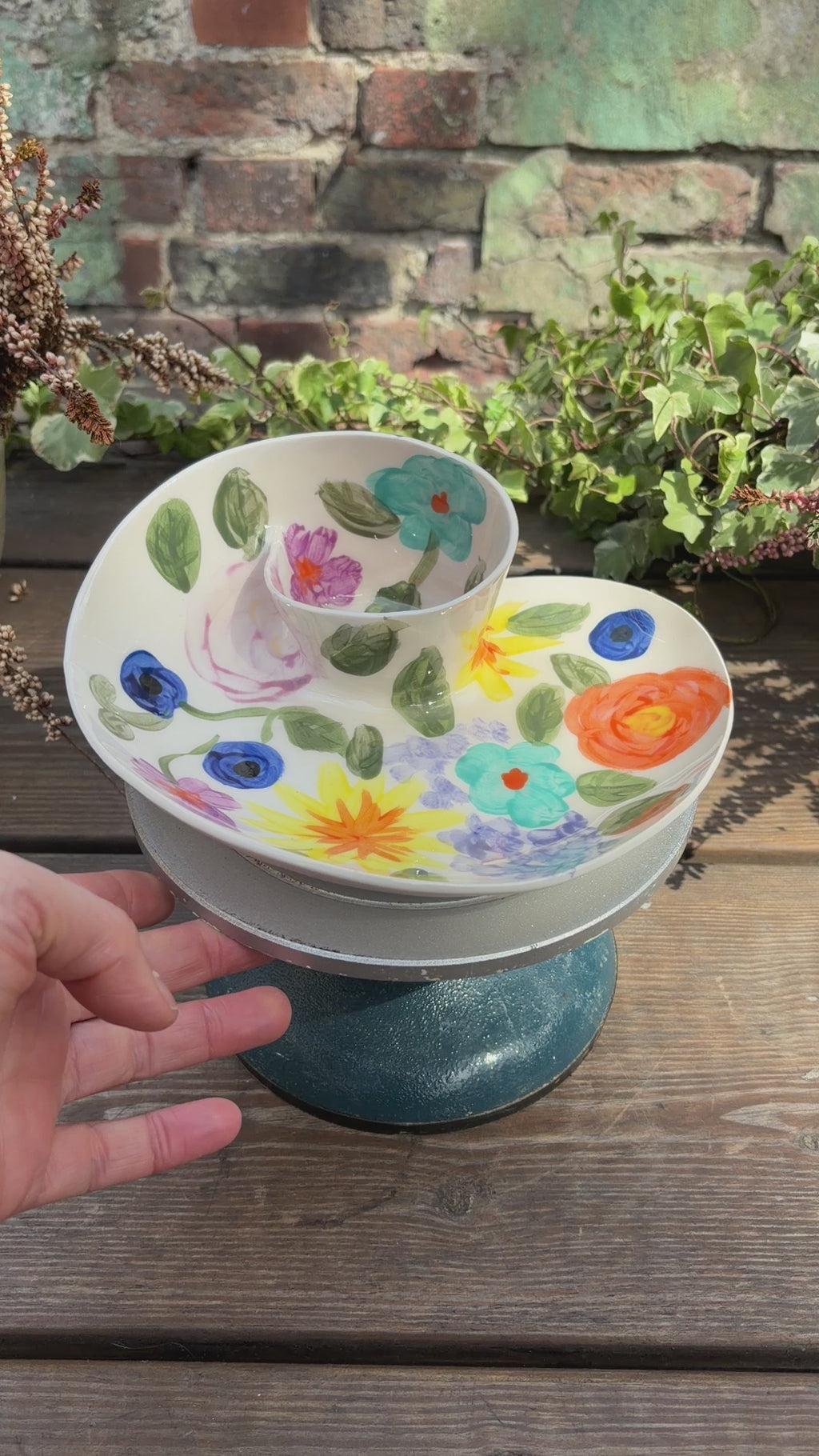 #05 Small Flower Power Swirl Bowl