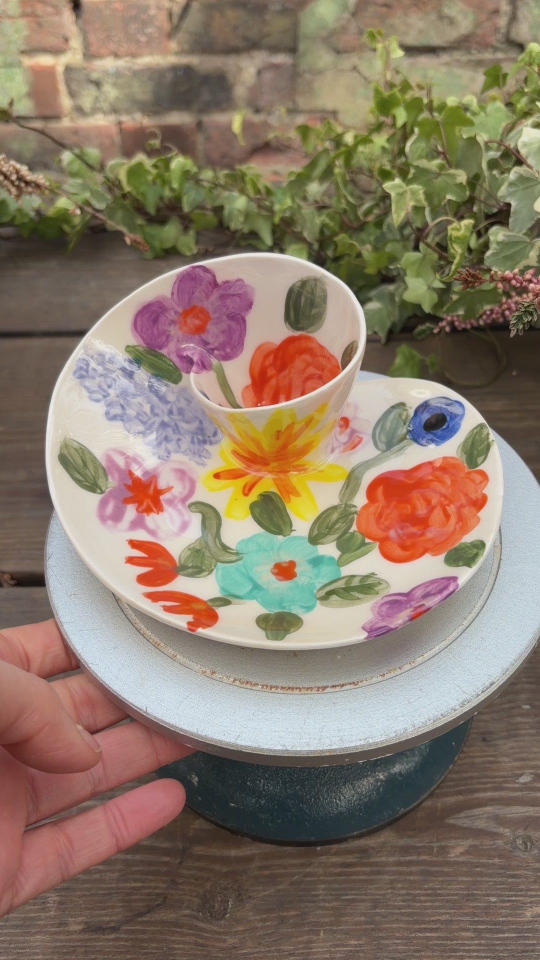 #01 Mini Flower Power Swirl Bowl